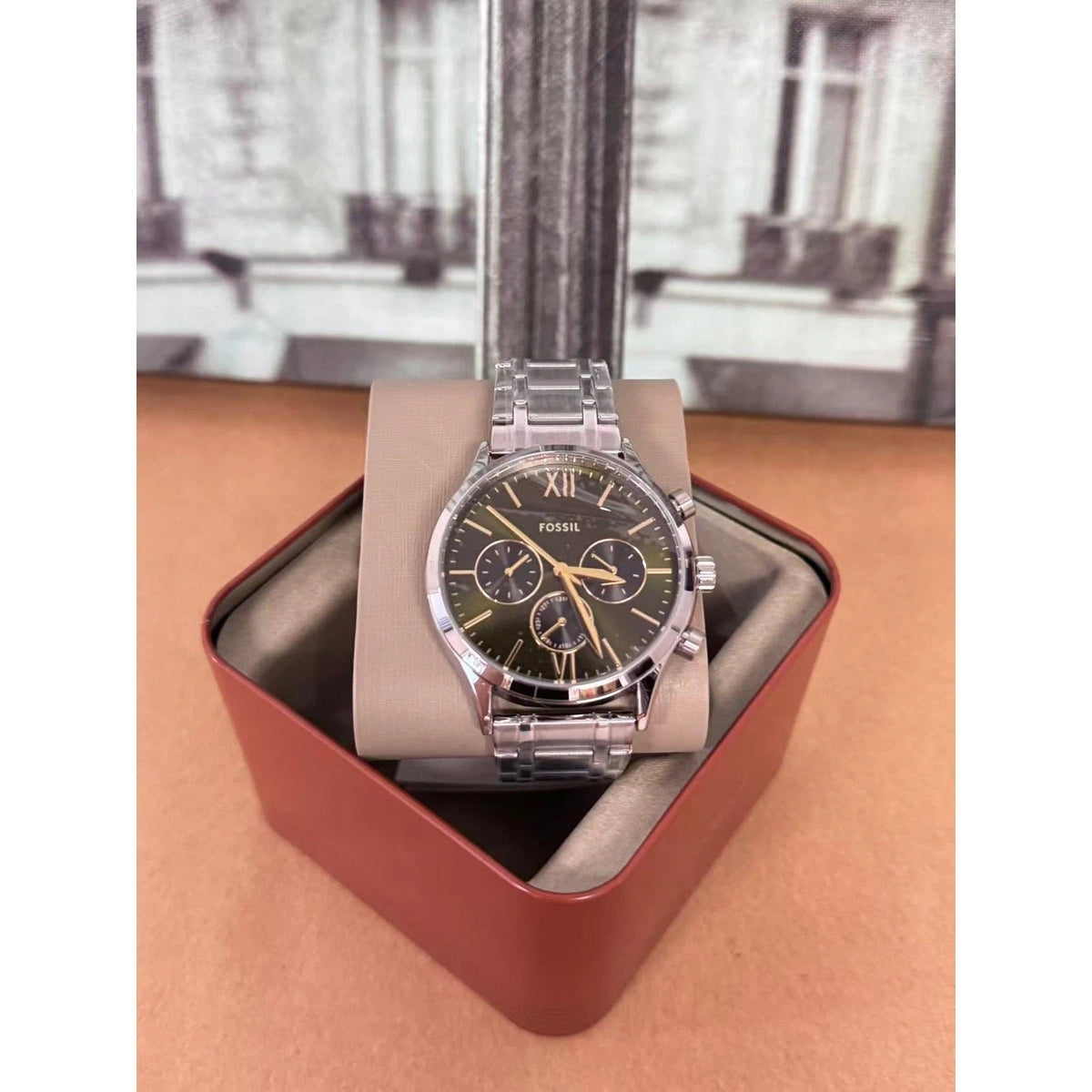 Fossil Fenmore de hombre pulsera de metal – BQM7101