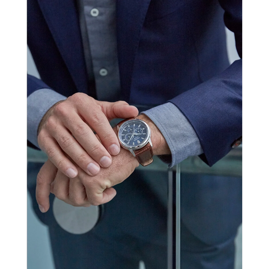 Citizen Corso de hombre banda de piel 44 mm – BU2070-12L