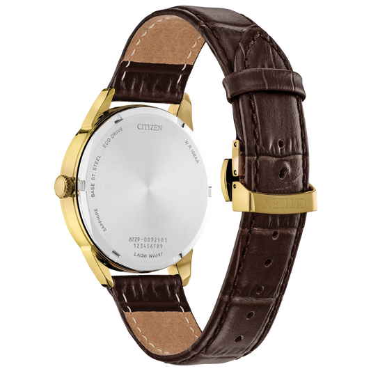 Citizen Rolan de hombre pulsera de piel 40 mm Eco-drive – BU2112-06E