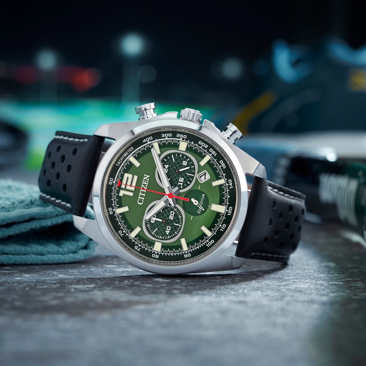 Citizen Eco-Drive de hombre pulsera de cuero – CA4640-09X