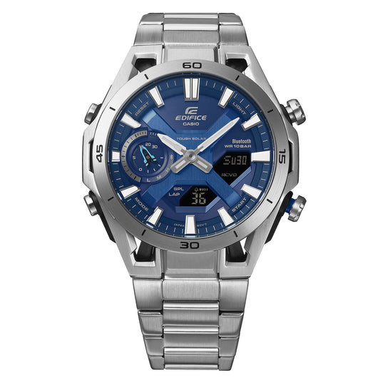 Edifice Sospencione de caballero pulsera de metal – ECB-2300D-2A