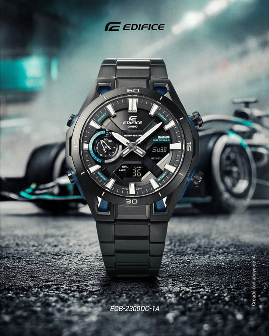 Edifice De hombre correa de silicona – ECB-2300DC-1A