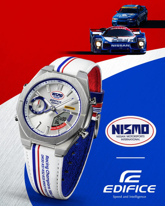 Edifice Nismo de hombre banda de piel – ECB-S10NIS-7A