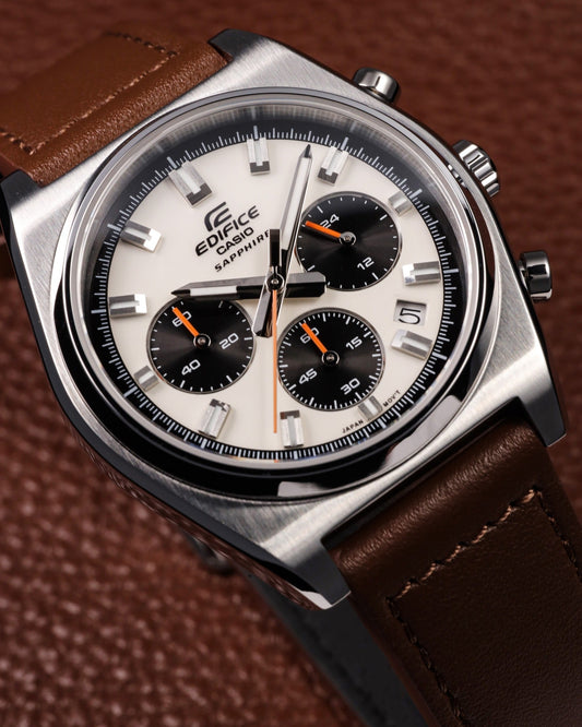 Edifice de hombre pulsera de cuero – EFB-730L-7AV