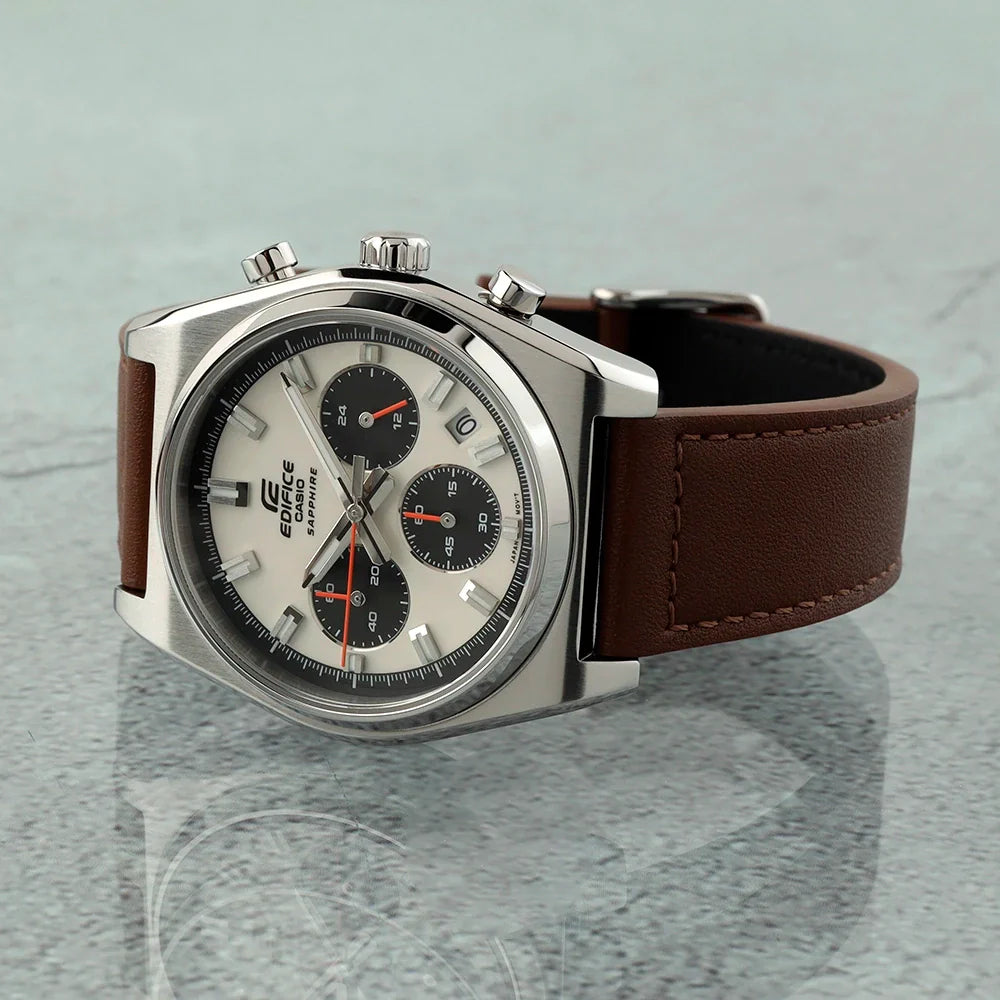 EFB-730L-7AV Reloj Edifice de hombre pulsera de cuero