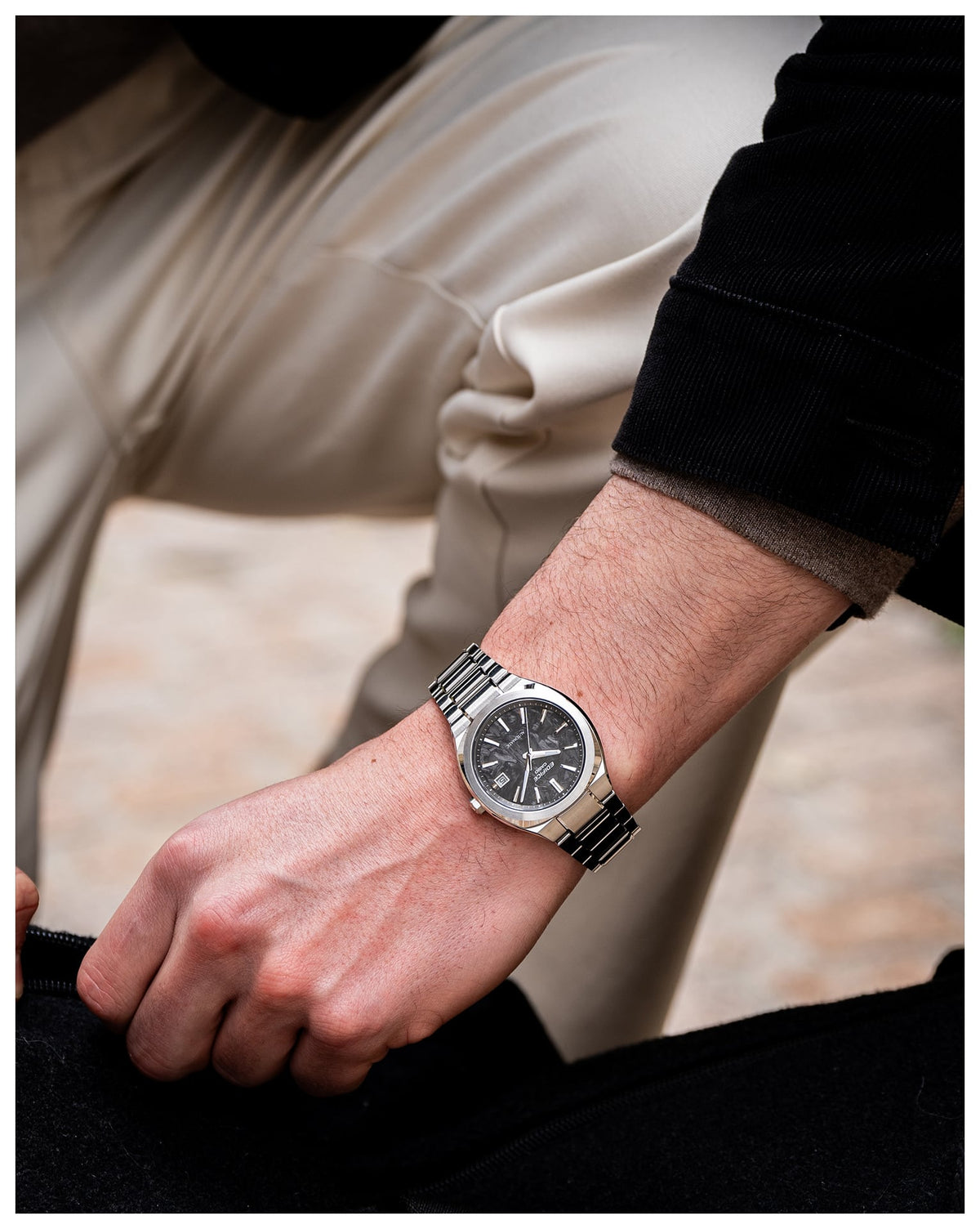 Edifice Automático de hombre correa de metal – EFK-200CD-1A