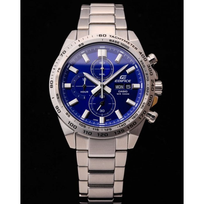 Edifice para Caballero Pulsera de Metal Análogo – EFR-574D-2AV