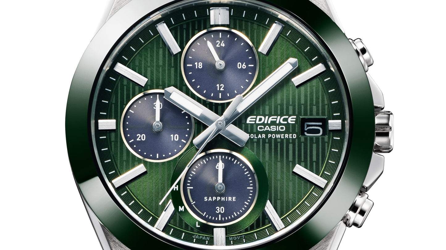 Edifice de hombre banda de metal cristal zafiro – EFS-S650D-3A
