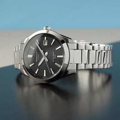 Edifice de hombre pulsera de metal análogo – EFV-160D-1AV