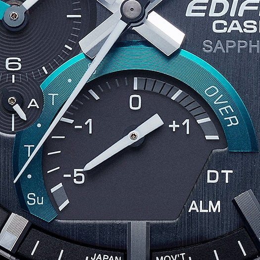 Edifice para Hombre Pulsera de Metal Vinculación Bluetooth cristal zafiro – EQB-1000D-1A