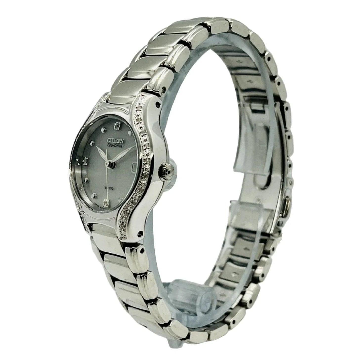 Citizen Eco-Drive Silhouette de dama correa de metal – EW0970-51B