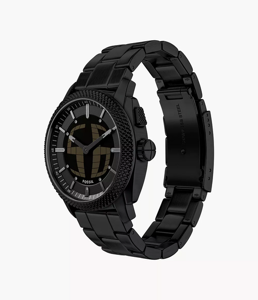 Fossil Machine de hombre correa de metal – FS6156