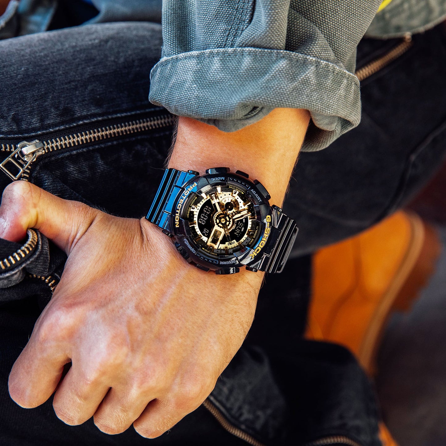 GA-110GB-1A Reloj G-Shock de hombre correa de silicona