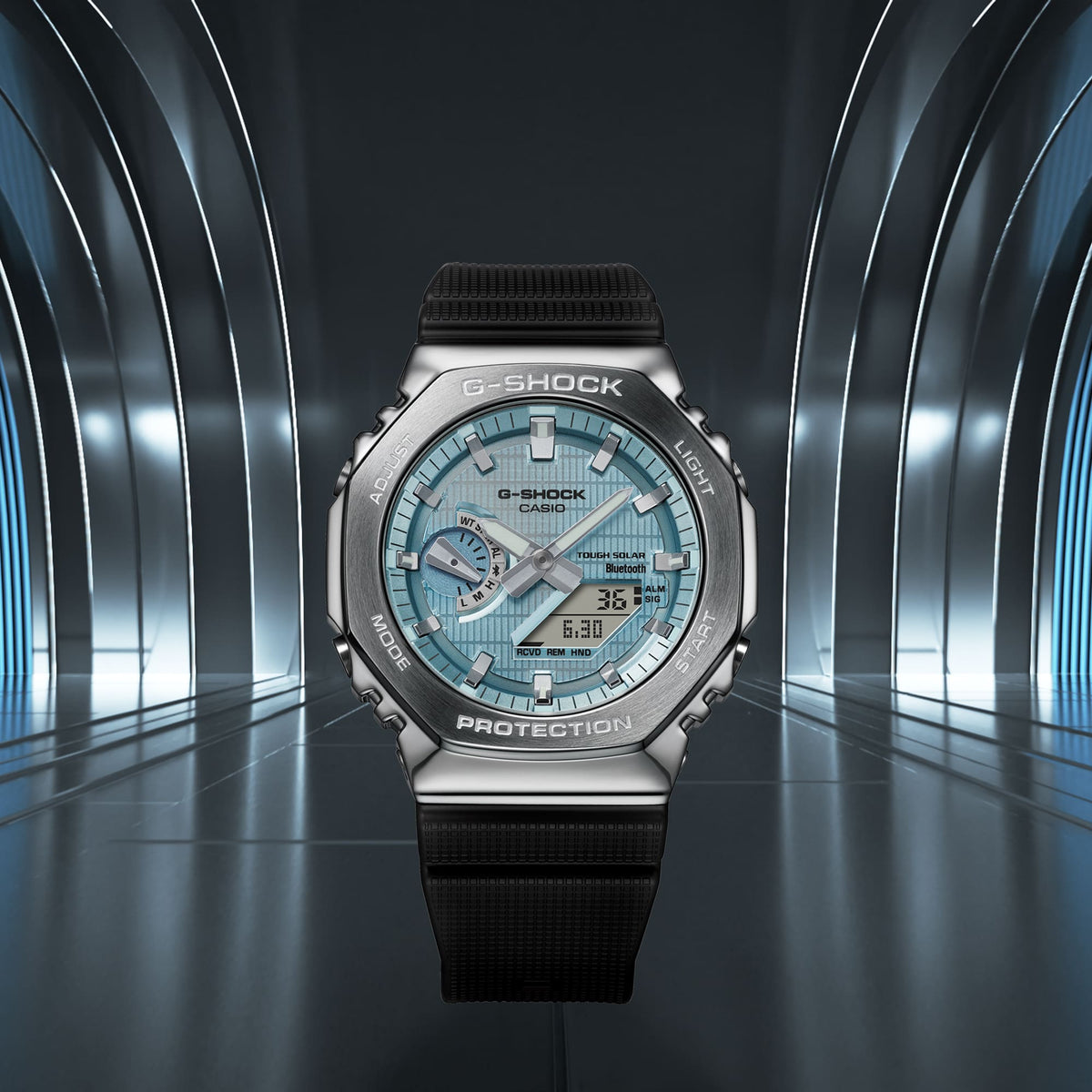 G-Shock Tough Solar de hombre pulsera de resina bluetooth – GBM-2100A-1A2