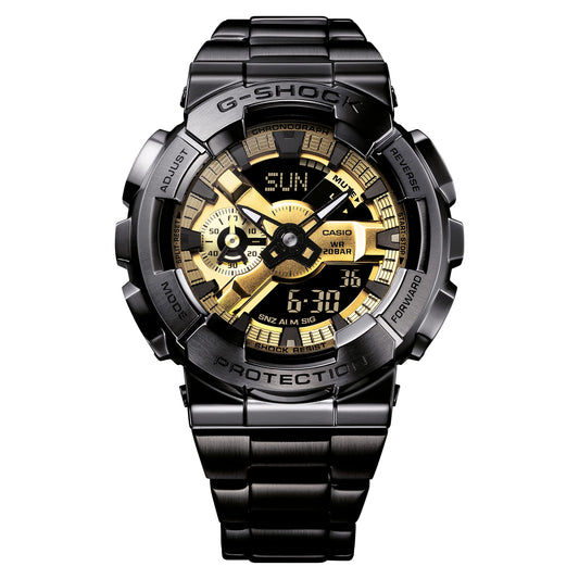 G-Shock de caballero pulsera de metal doble hora 50mm – GM-110BD-1A9