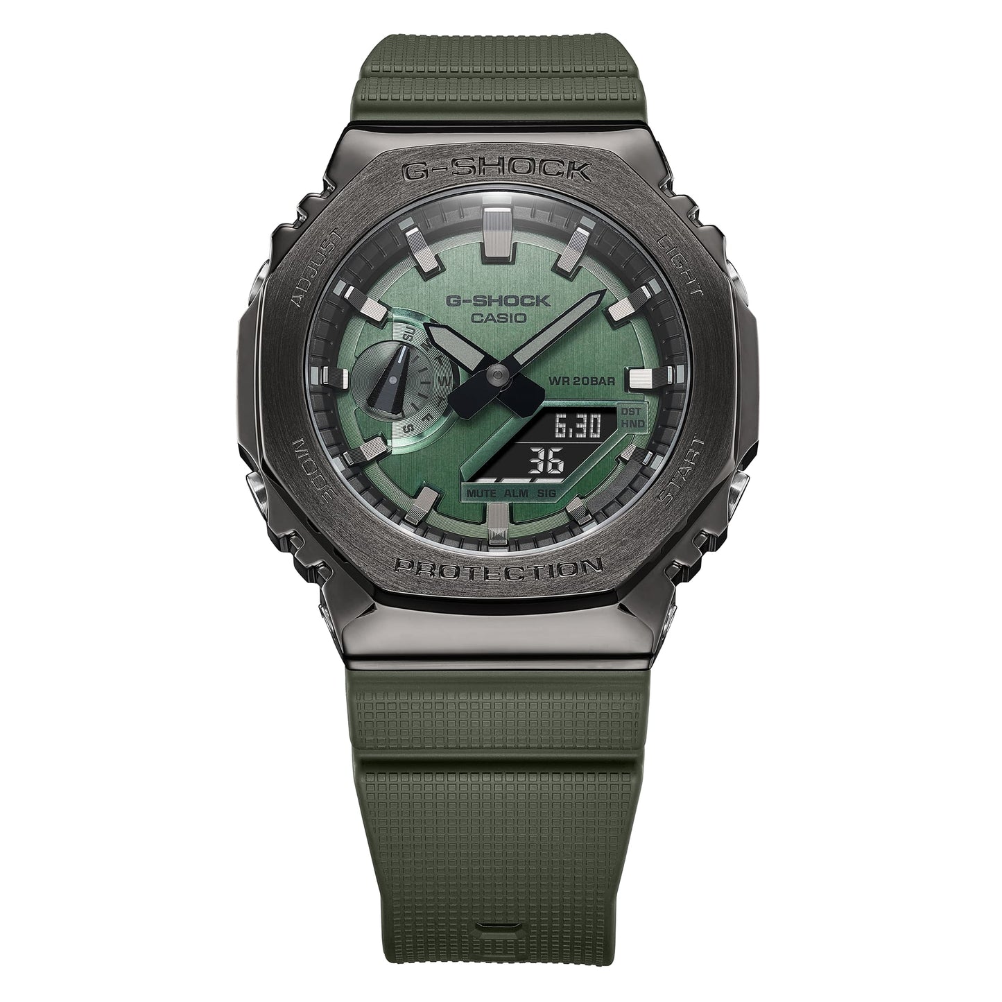 GM-2100B-3A Reloj G-Shock de caballero banda de caucho