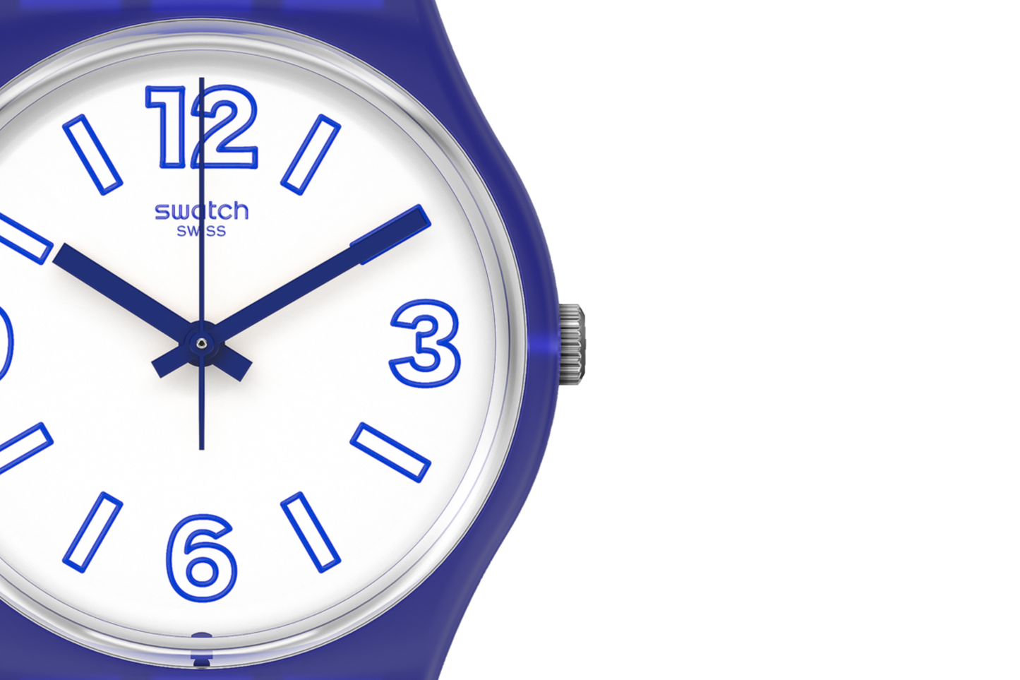 Swatch Electric Shark unisex banda de caucho – GN268
