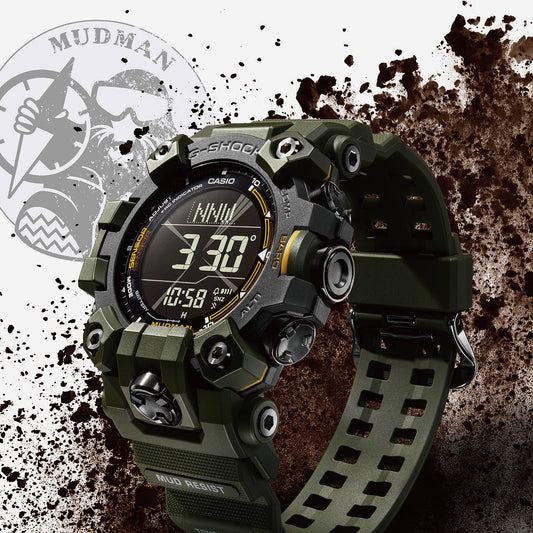 G-Shock Master of G-Tierra Mudman para Hombre Pulsera de Resina – GW-9500-3