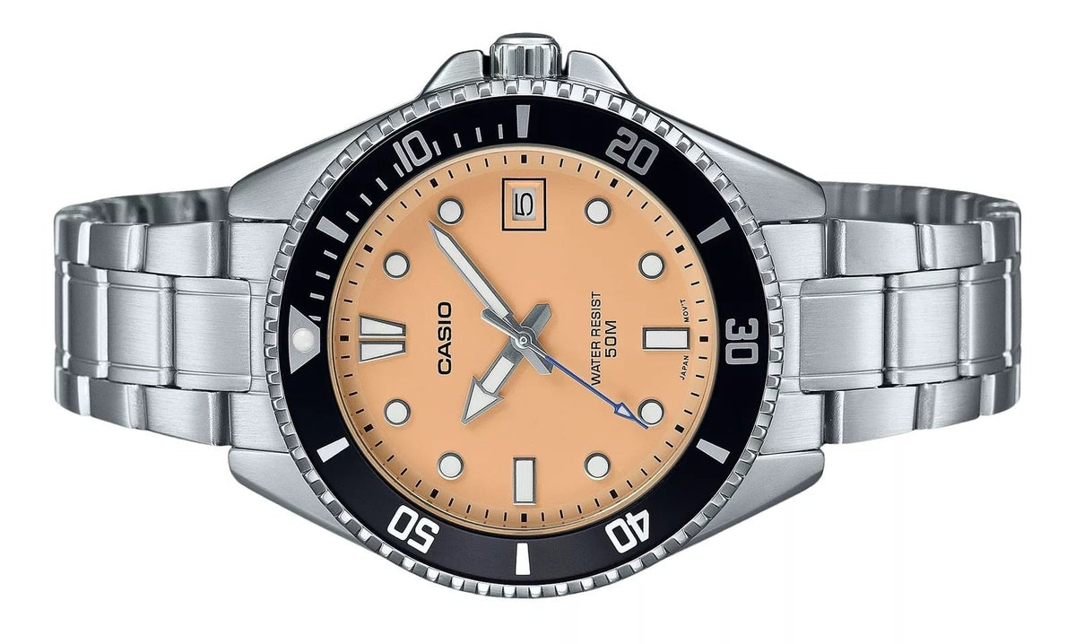Casio para caballero pulsera de metal – MDV-10D-4A2V