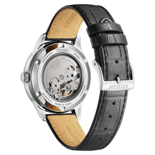 Citizen de automático de hombre pulsera de cuero – NY4058-01E