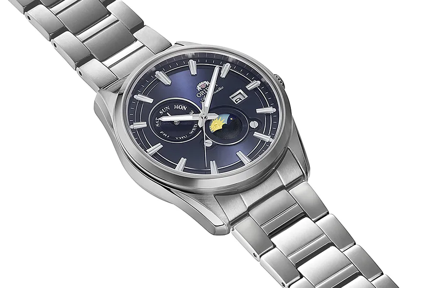 Orient Stretto Day & Night de hombre correa de metal – RA-AK0315L