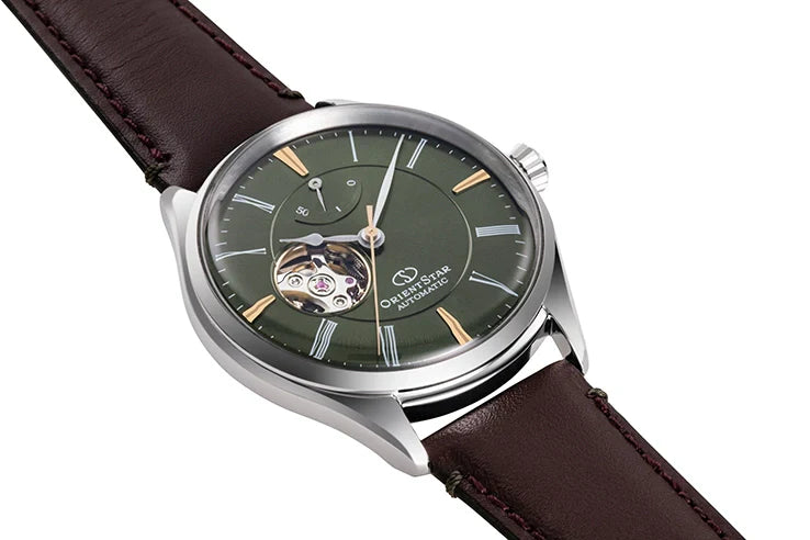 Orient Semi Skeleton de hombre correa de cuero – RE-AT0202E