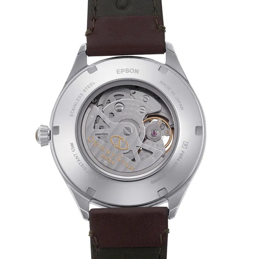 Orient Semi Skeleton de hombre correa de cuero – RE-AT0202E