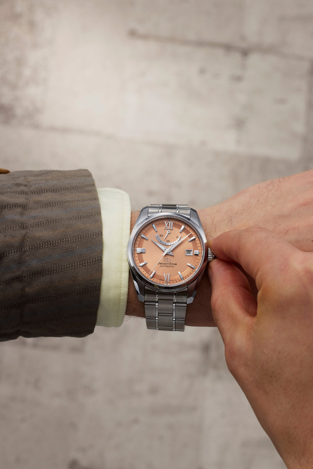 Orient Star Contemporary de hombre correa de metal – RE-AU0108G