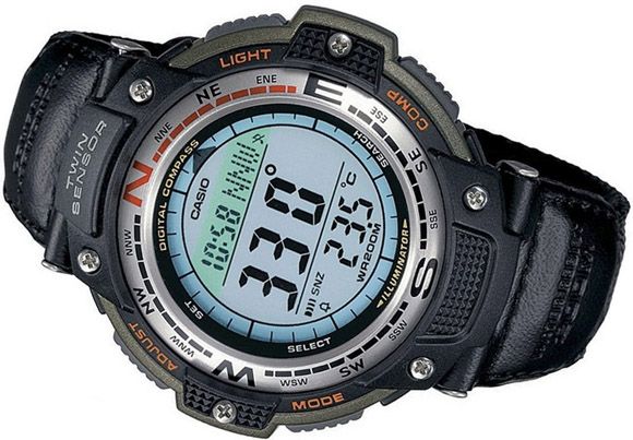 Casio para Hombre, Twin Sensor Illuminator – SGW-100B-3VCF