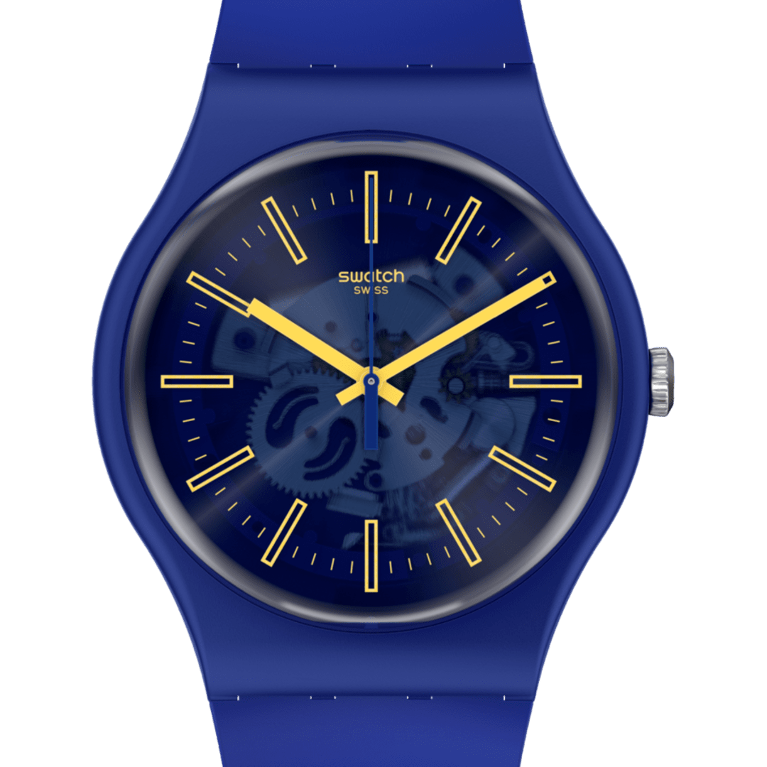 Swatch Sunbrush Sky unisex pulsera de caucho – SO29N101