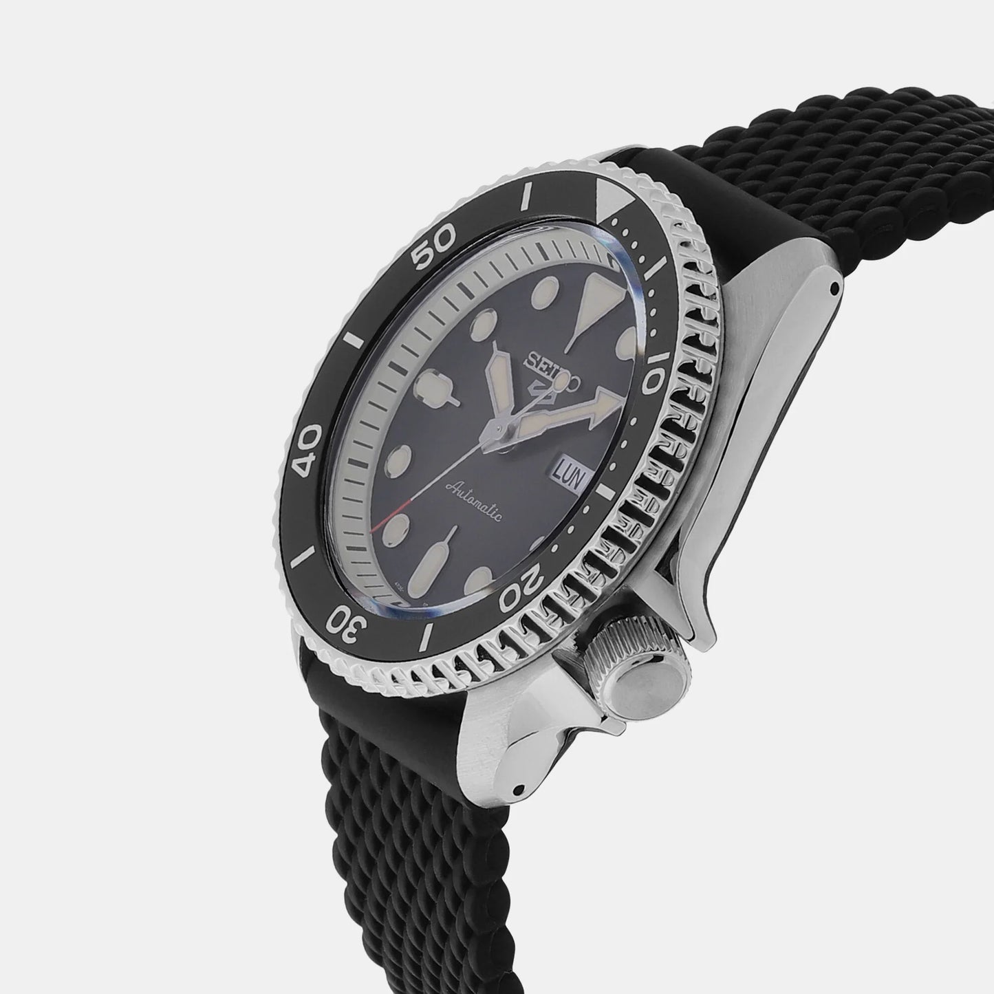Seiko Serie 5 de caballero pulsera de caucho – SRPD73K2