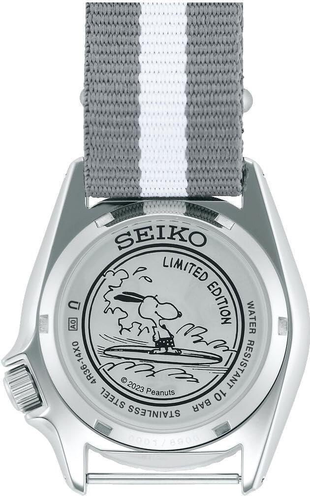 Seiko 5 Sports x Peanuts Snoopy de caballero correa de tela – SRPK25K1