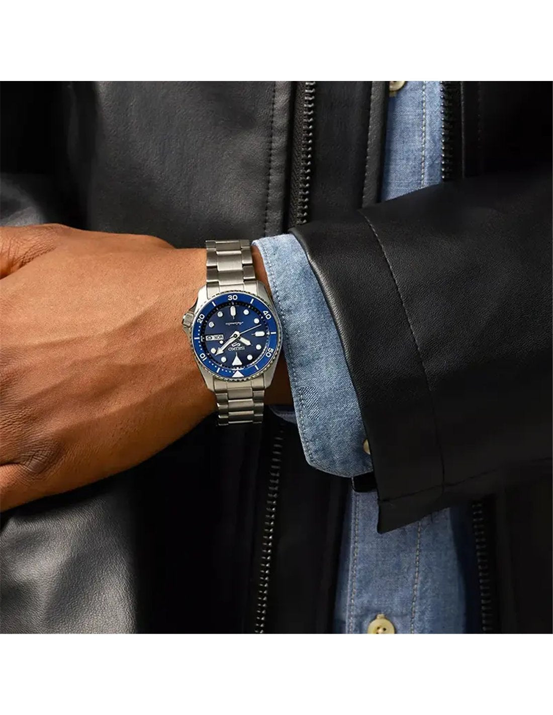 Seiko 5 Sport SKX de hombre banda de acero inoxidable – SRPL77K1