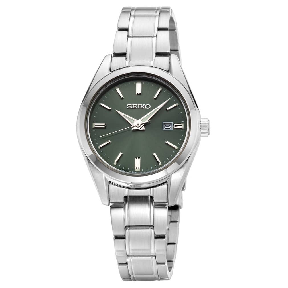 Seiko Cristal Zafiro para Mujer Correa de Acero inoxidable – SUR533P1