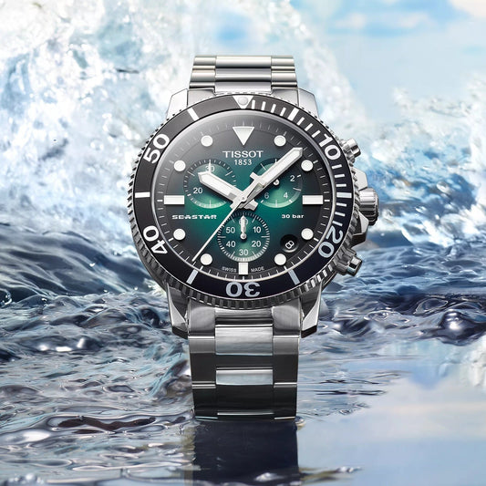 Tissot Seastar de hombre correa de metal – T120.417.11.091.01