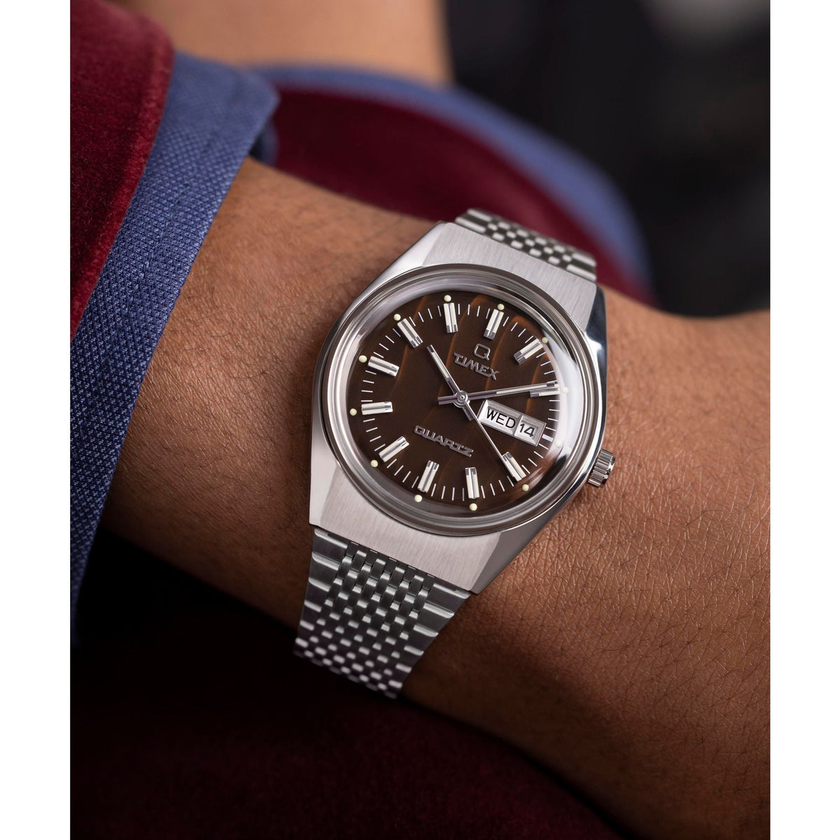 Timex Q Falcon Eye de caballero correa de metal – TW2W62400
