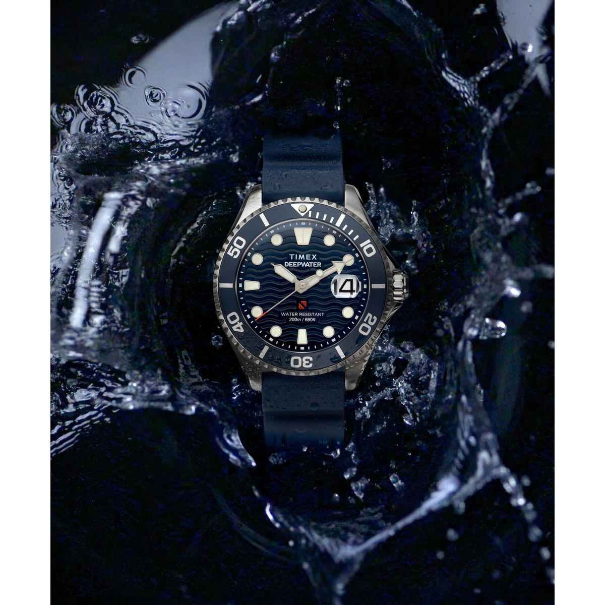 Timex Deepwater Meridian 200 de hombre correa de resina – TW2W81500