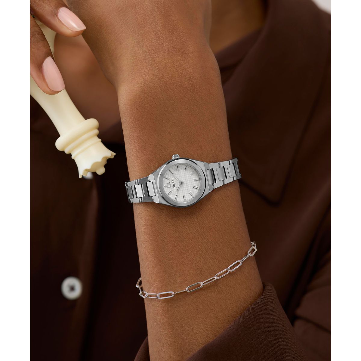 TW2Y68500 Reloj Timex Q Mini de dama pulsera de metal