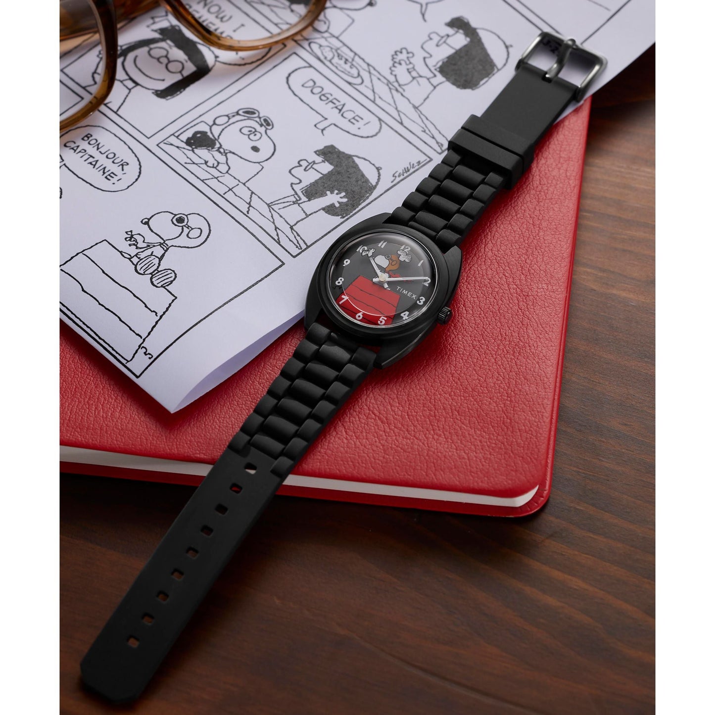 Timex X Peanuts 1979 de hombre correa de caucho – TW2Y70900