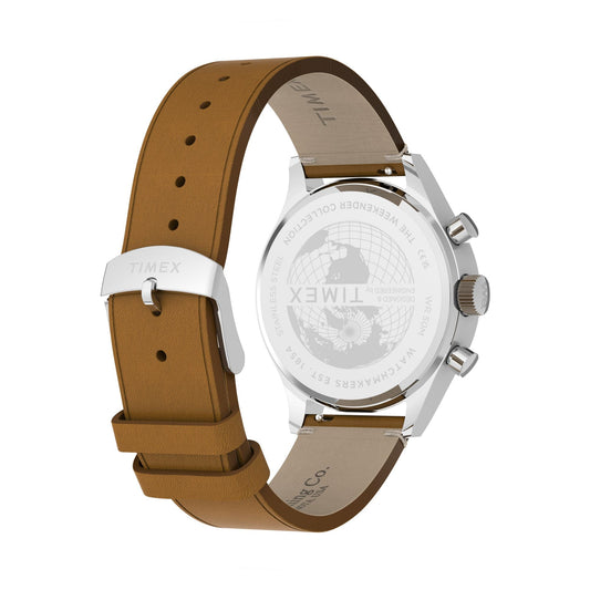 Timex Weekender New England de caballero correa de cuero – TW2Y85000