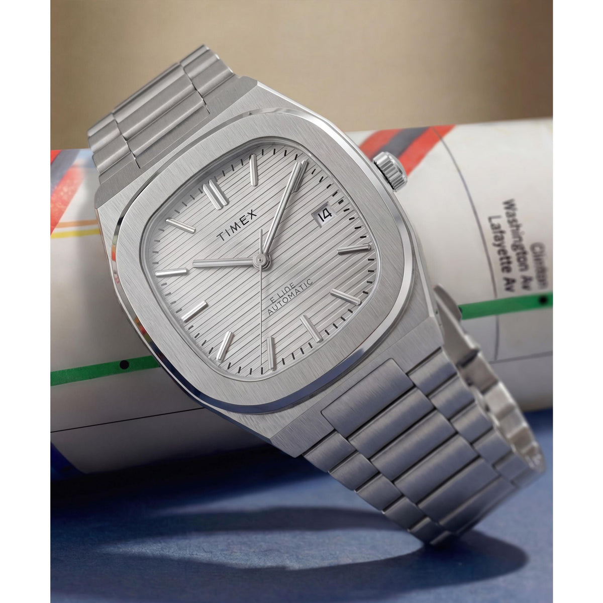 Timex E Line Automático de hombre correa de metal – TW6A00500