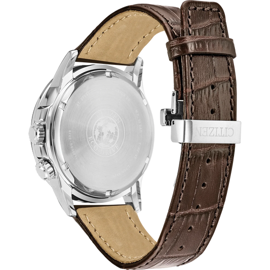 bu2020-29x Citizen Calendrier de hombre pulsera de piel 44 mm Eco-drive