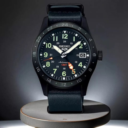 Seiko Serie 5 Análogo para Hombre con Correa de Cuero – SSK025K1
