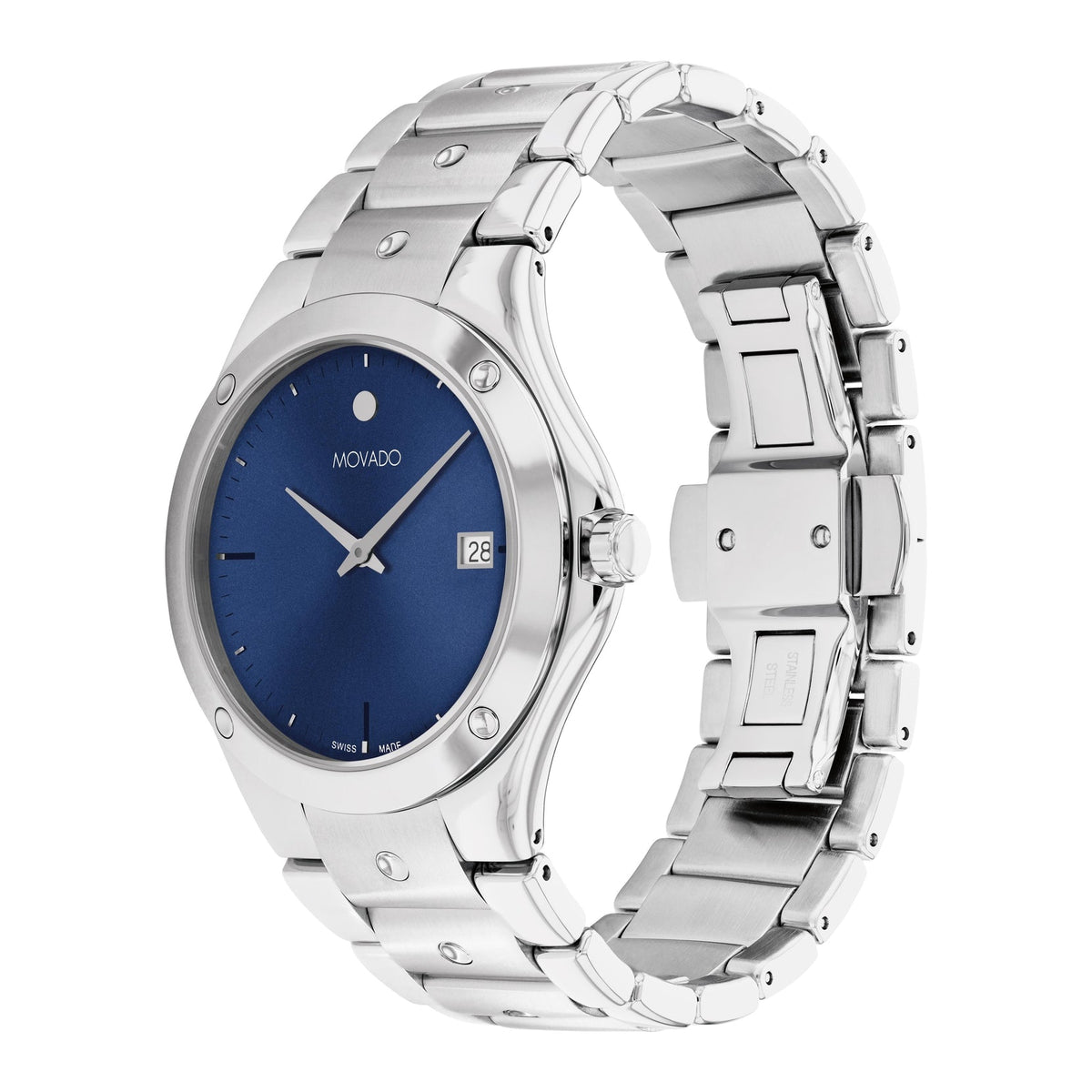 Movado Excel unisex pulsera de metal 40 mm – 0607700