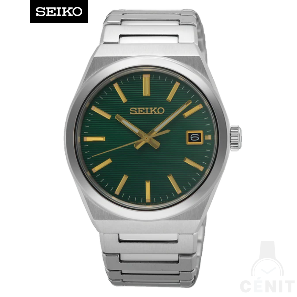 Seiko Classic 39MM Dial Verde Texturizado