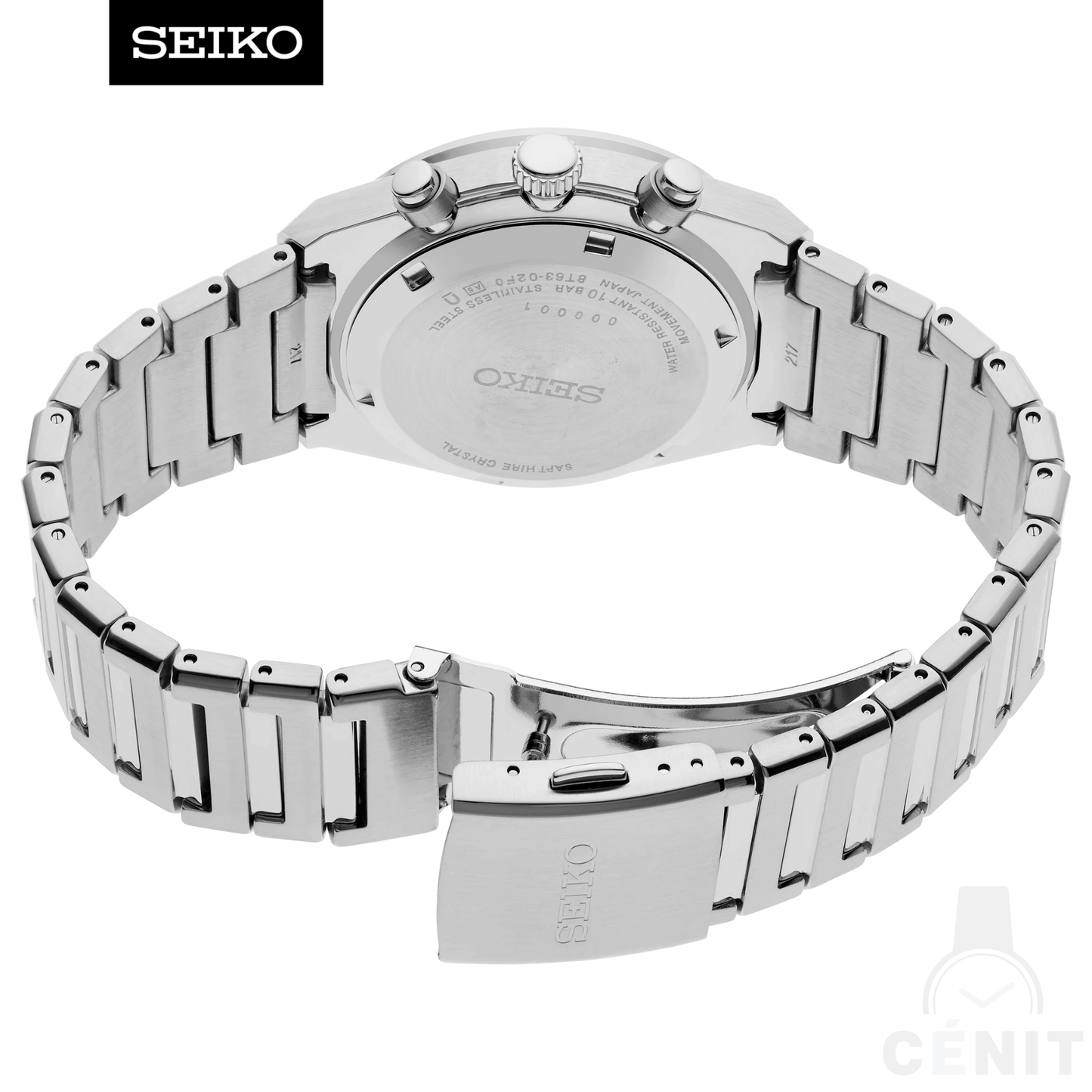 Seiko Neo-Vintage Cronógrafo 40MM Cristal de Zafiro Acero Inoxidable.