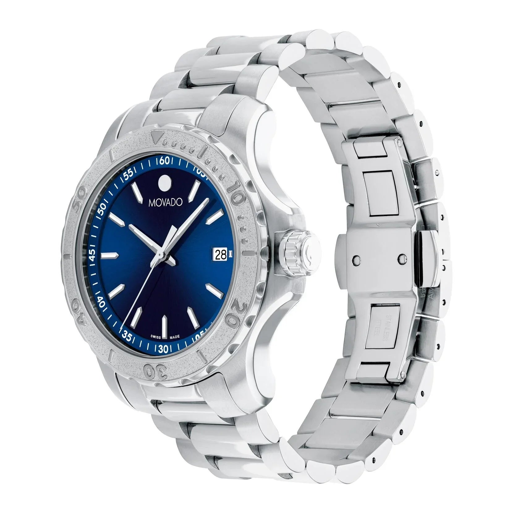 Movado Active Sport de hombre pulsera de metal 40 mm – 2600168