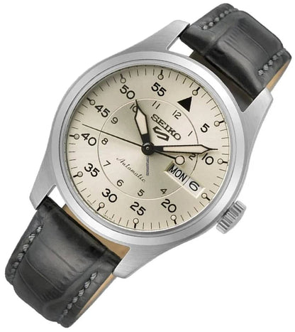Seiko Serie 5 Análogo para Hombre con Correa de Cuero – SRPJ87K1