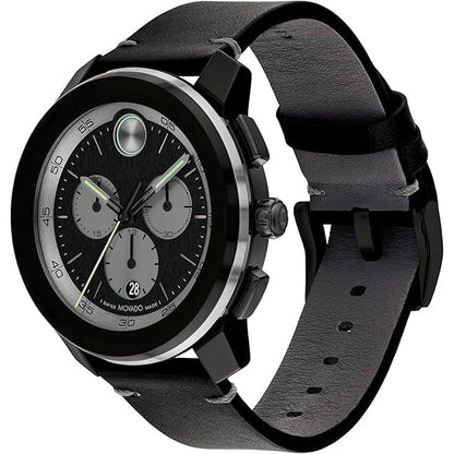 Movado Bold de hombre pulsera de piel – 3601092