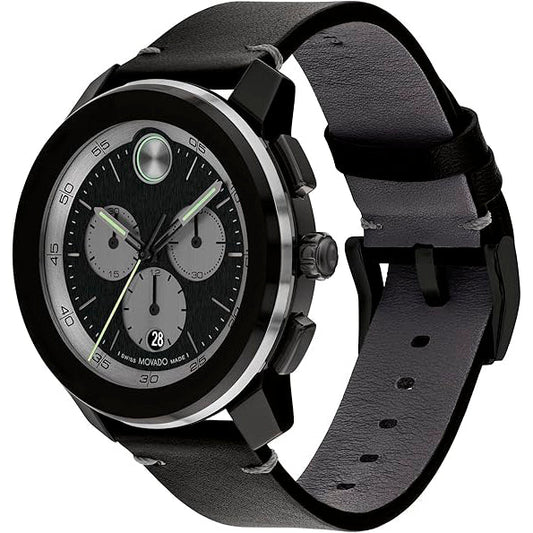Movado Bold de hombre pulsera de piel – 3601092